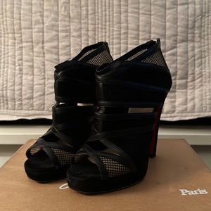 Christian Louboutin Black Commandanta 120 Calf/Mini